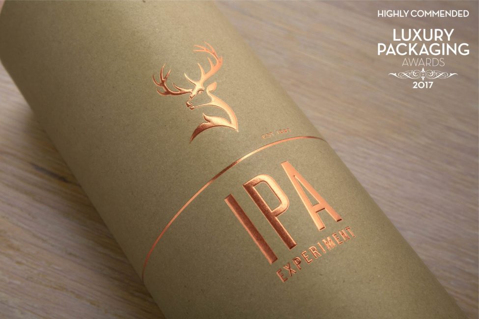 Premium cardboard drinks tube at the Luxury Packaging awards